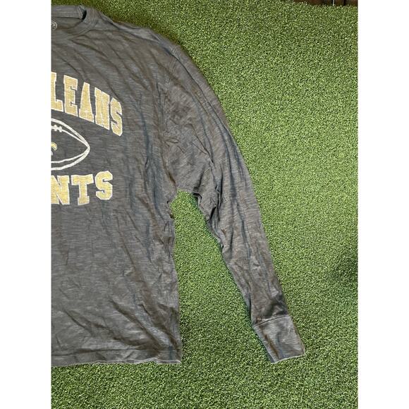 Men's '47 Brand New Orleans Saints NFL Football Long Sleeve Shirt Size Large - Picture 3 of 8